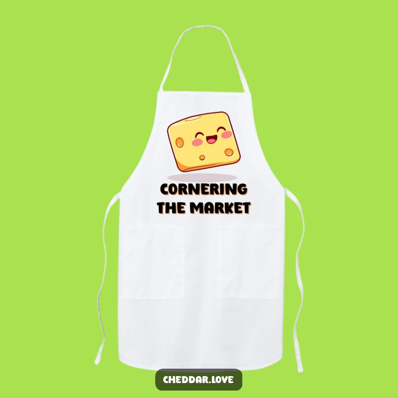 Funny Balancing Cheese Block Apron: Cook with Cheesy Confidence and Wobble
