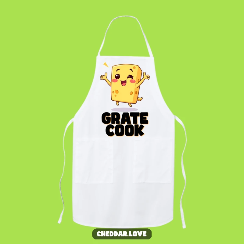 Funny Cheese Dance Apron: Kitchen Humor for Foodies and a Comical Gift