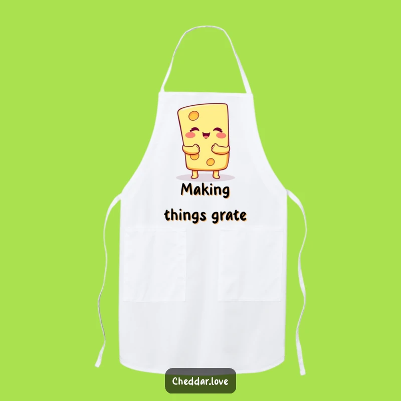 Funny Cheese Hug Apron: Cook in Style with a Hilarious Cheesy Embrace - Kitchen Gift!