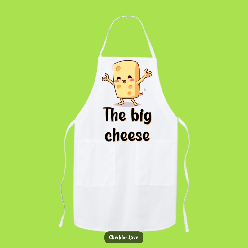 Funny Dramatic Cheese Pose Apron - Chef-Worthy Comedy for Your Kitchen!