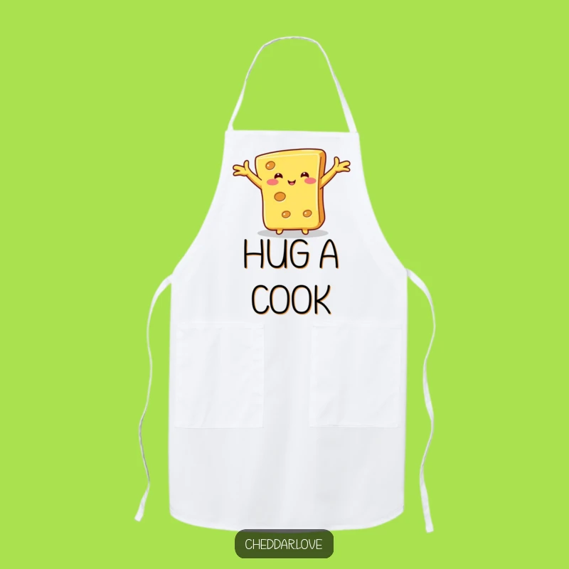 Funny Hugging Cheese Apron: Cheesy Affection, Cook with Love!