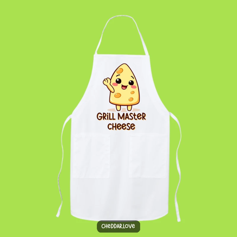 Funny Waving Cheese Apron: Cook with Cheerful Flair