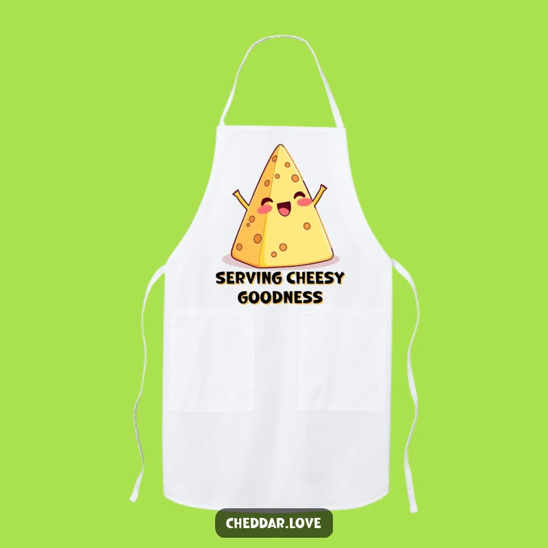 Funny Wobbly Cheese Pyramid Apron - Hilarious Kitchen Wear for Cheerful Cooks