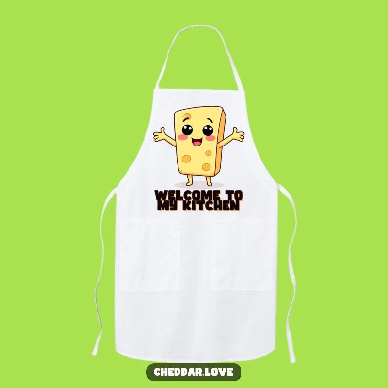 Funny Cheese Slice Apron - Welcoming Kitchen Fun, Ideal Funny Gift