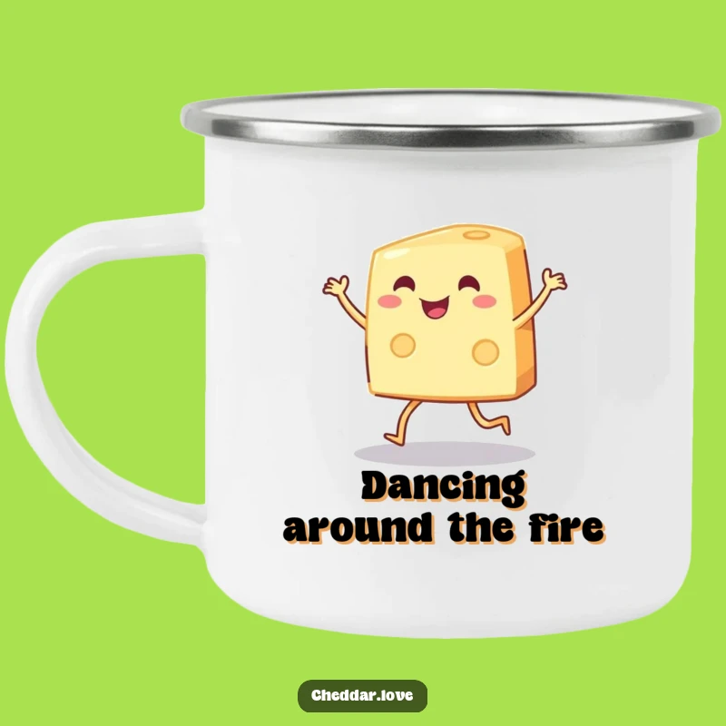 Funny Cheese Dance Camping Mug: Durable and Cheerful Gear, Great Funny Gift!