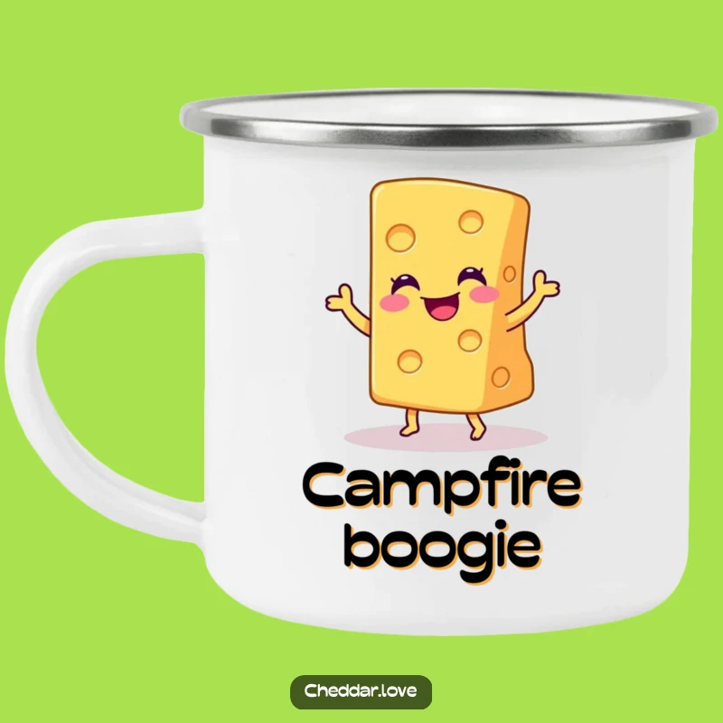 Funny Cheddar Dance Camping Mug: Cheer Up Your Adventures!