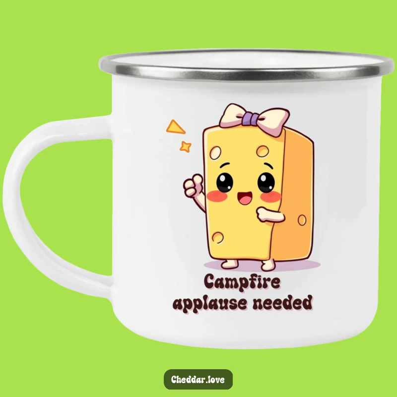 Funny Cheese Trick Star Camping Mug: Adventure Fuel for Performers