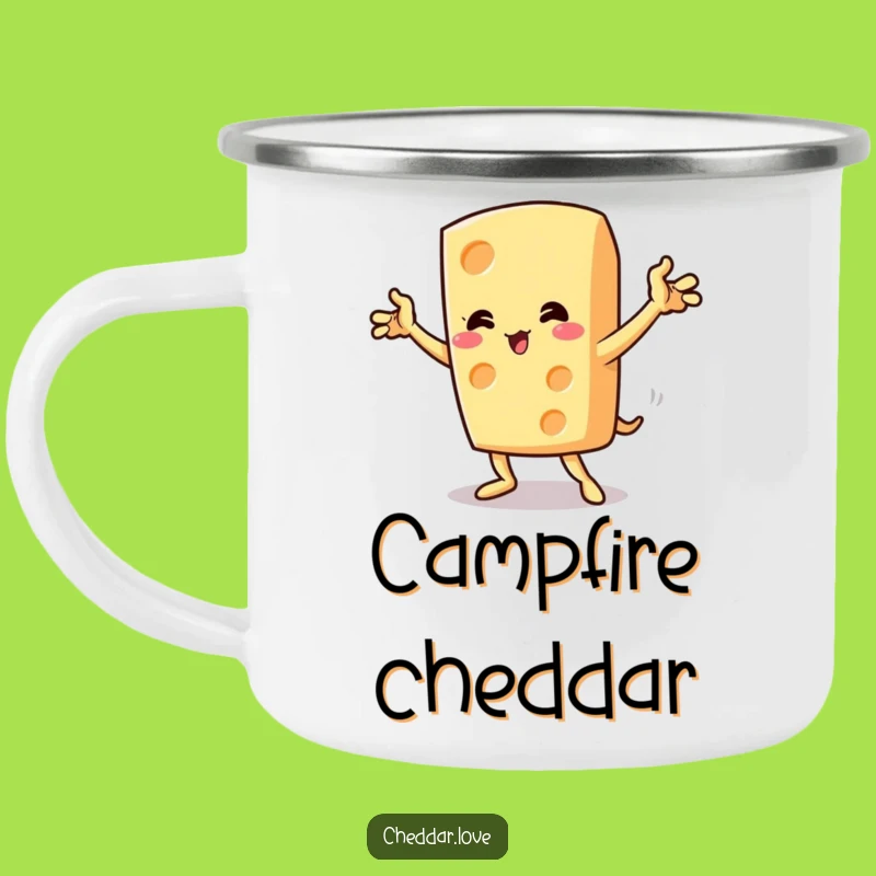 Funny Dramatic Cheese Pose Camping Mug - Adventure Fuel for Laughs!