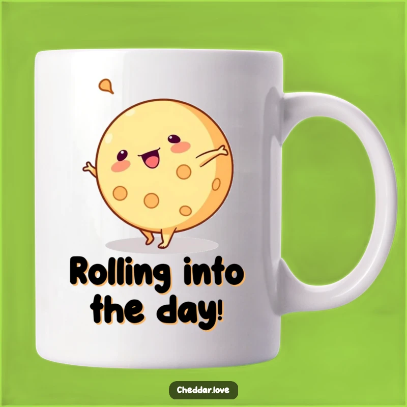 Funny Cartwheeling Cheese Mug: Hilarious Gift for Cheese Lovers and Gymnasts