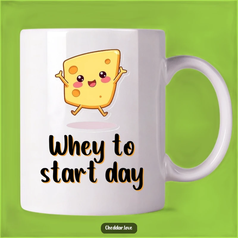 Funny Cheese Cartwheel Mug: Hilarious Dairy Delight for Cheese Lovers, Perfect Funny Gift