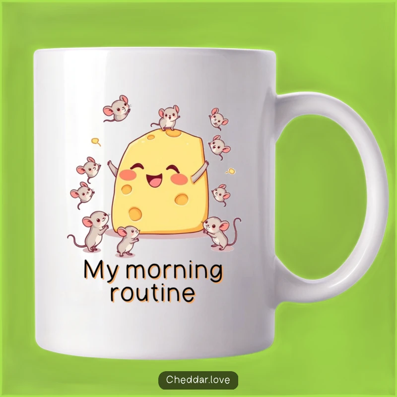 Funny Cheese Wedge Mug: Juggling Mice - Hilarious Pet Owner Gift