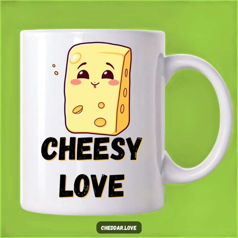 Funny Kissing Cheese Wedge Mug - Adorable & Amusing Gift for Dairy Lovers!