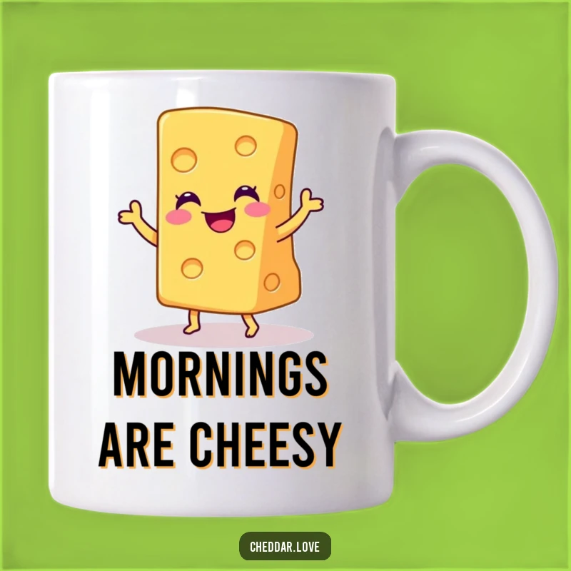 Funny Cheddar Dance Mug: Celebrate with Cheesy Joy!