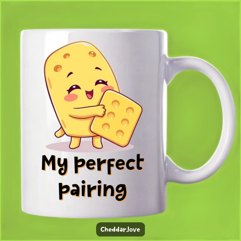 Funny Cheesy Hug Mug: Adorable Duo Design, Perfect Humorous Gift for Best Friends!