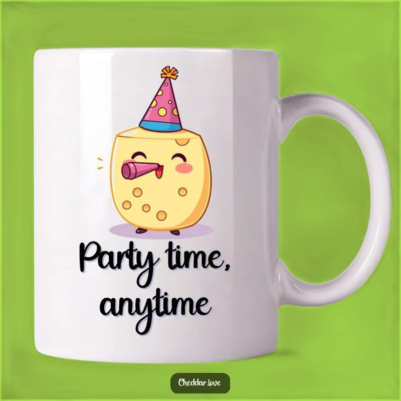 Funny Party Cheese Wheel Mug: Celebrate Every Day with This Hilarious Gift!