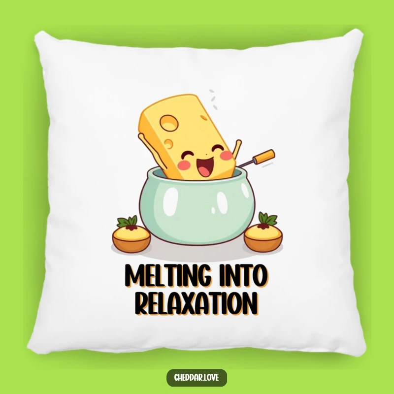 Cozy Funny Cheese Fondue Pillow: Add Humor to Your Comfort Zone
