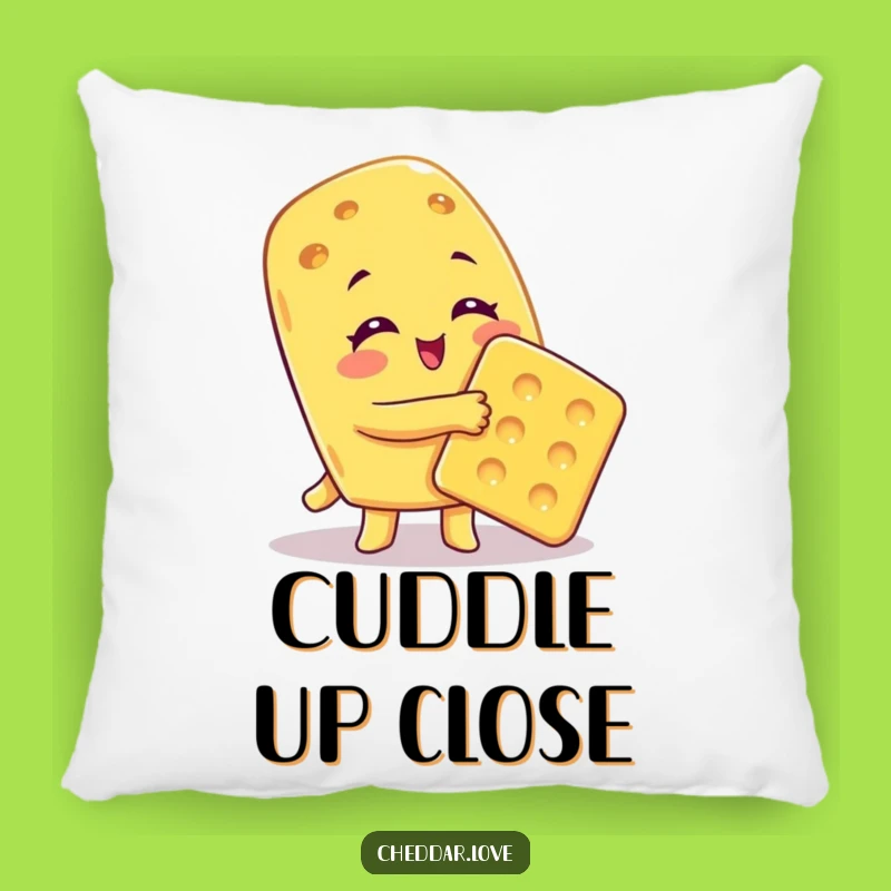 Funny Cheesy Hug Pillow: Cozy Comfort, Sweet Embrace, Ideal Humorous Gift!
