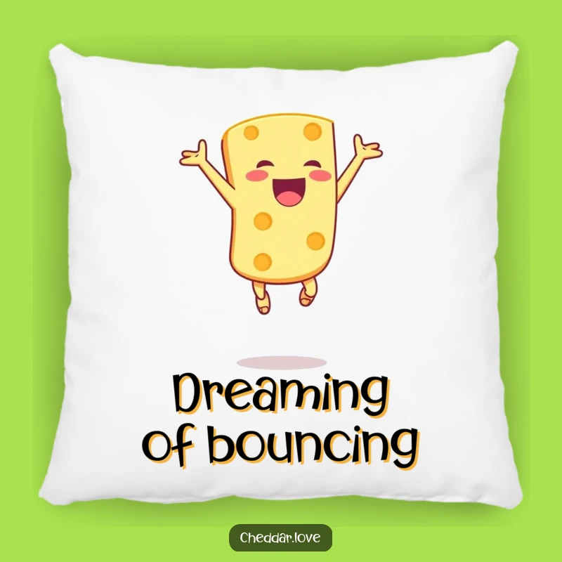 Funny Cheese Pillow: Soft & Hilarious Ecstatic Chunk Cushion