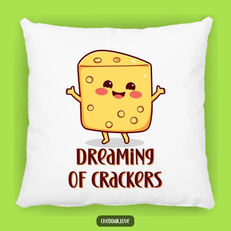 Funny Dancing Cheese Wedge Pillow, Cozy Gift for Happy Sleepers