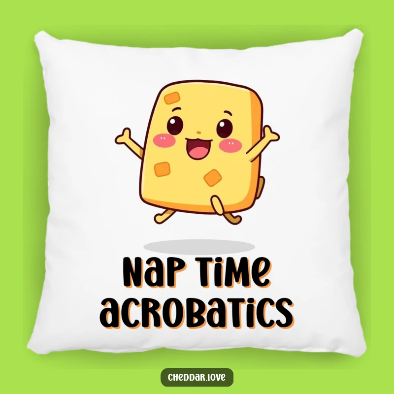 Funny Jumping Cheese Pillow: Cozy Comfort with Cheesy Energy, Ideal Humorous Gift!