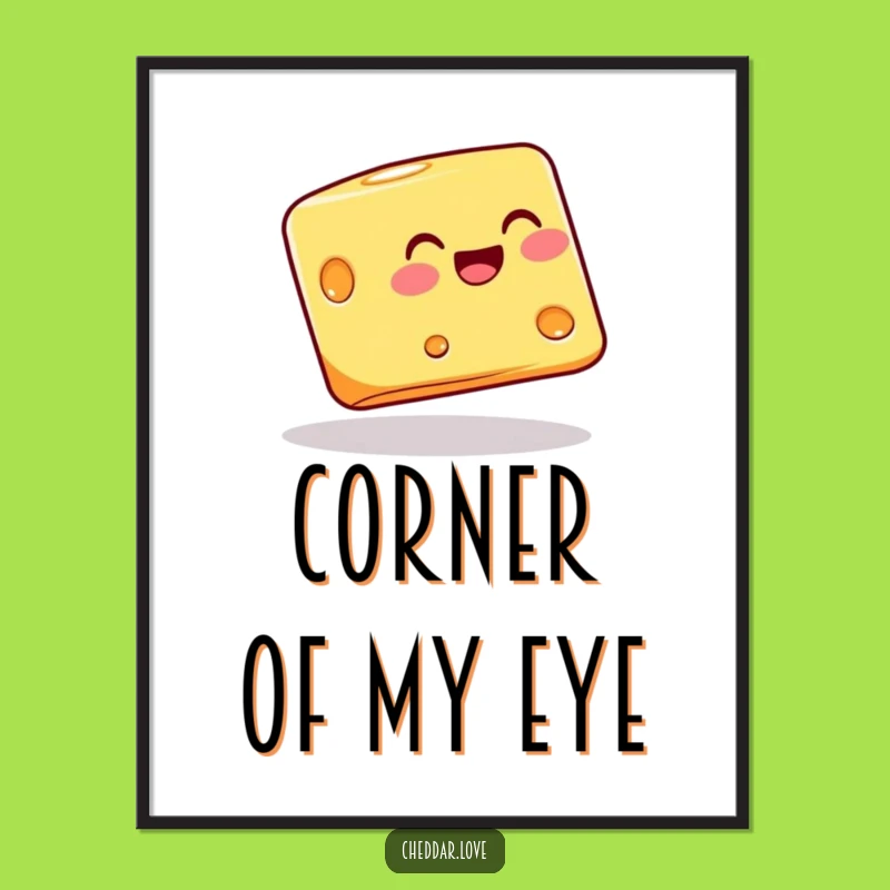 Funny Balancing Cheese Block Digital Art: Instant Wobbly Charm for Your Walls