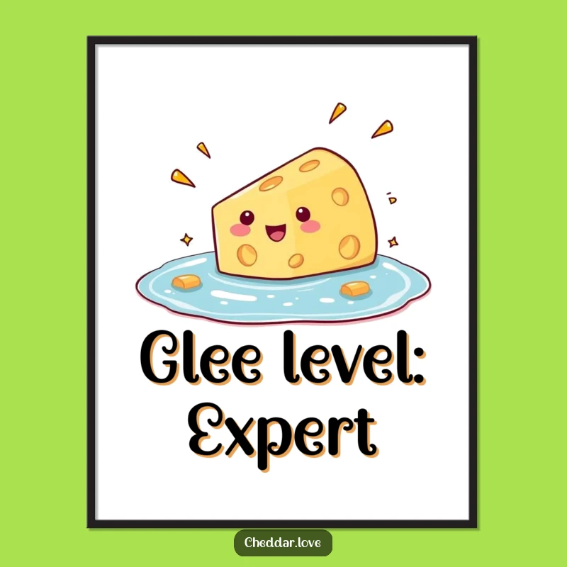 Funny Cheese Dive Digital Art: Instant Humor for Your Walls!