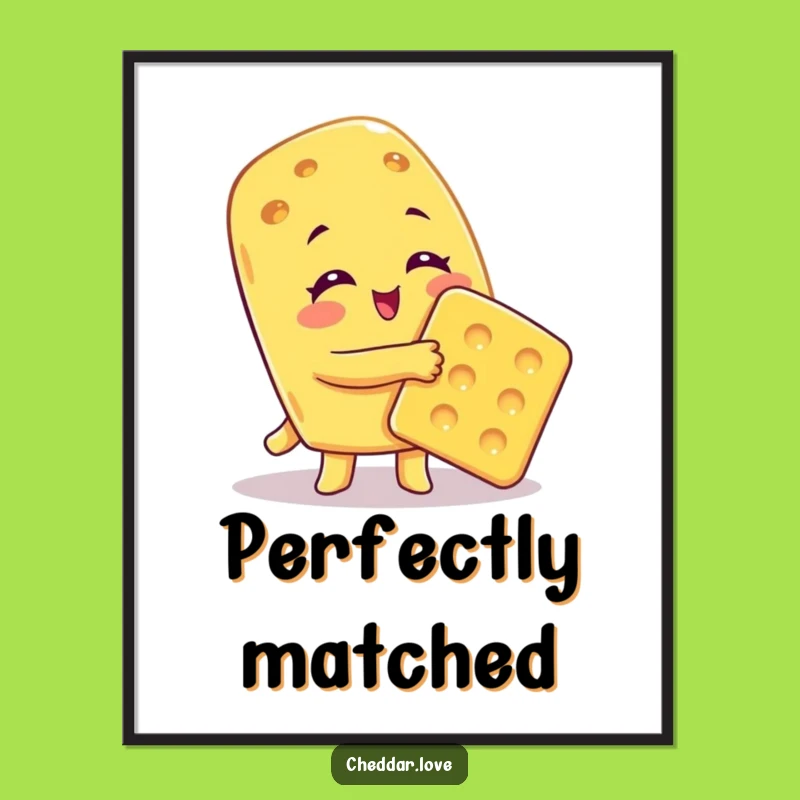 Funny Cheesy Hug Digital Art: Instant Heartwarming Decor, High-Quality Humorous Gift Printable!