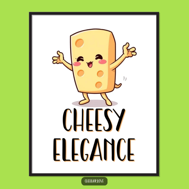 Funny Dramatic Cheese Pose Digital Art - Instant Hilarious Decor!