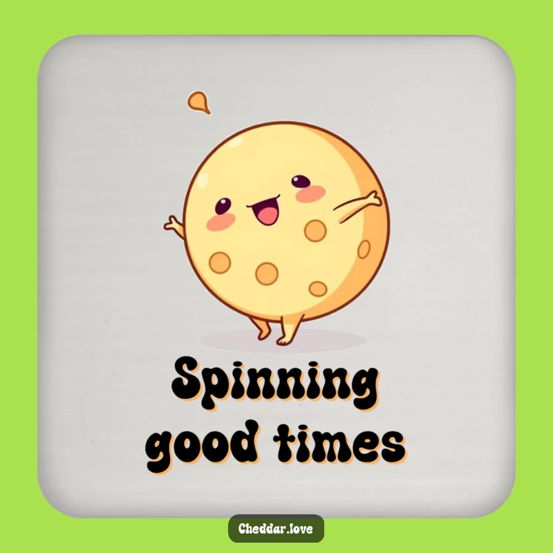 Funny Cartwheeling Cheese Coasters: Hilarious Protection for Tables