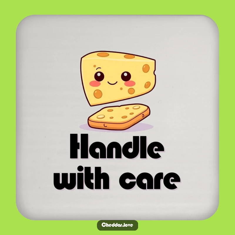 Funny Cheese Coaster: Cracker Balance, Perfect Table Gift