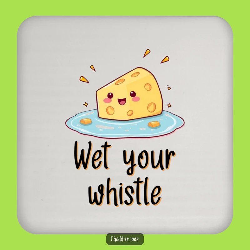 Funny Cheese Dive Coaster: Protect Surfaces with Cheesy Humor!