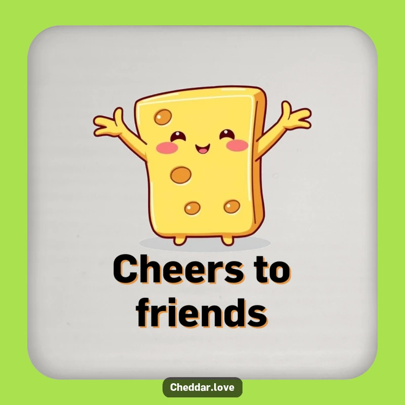 Funny Hugging Cheese Coaster: Cheesy Affection, Protect Surfaces with Love!