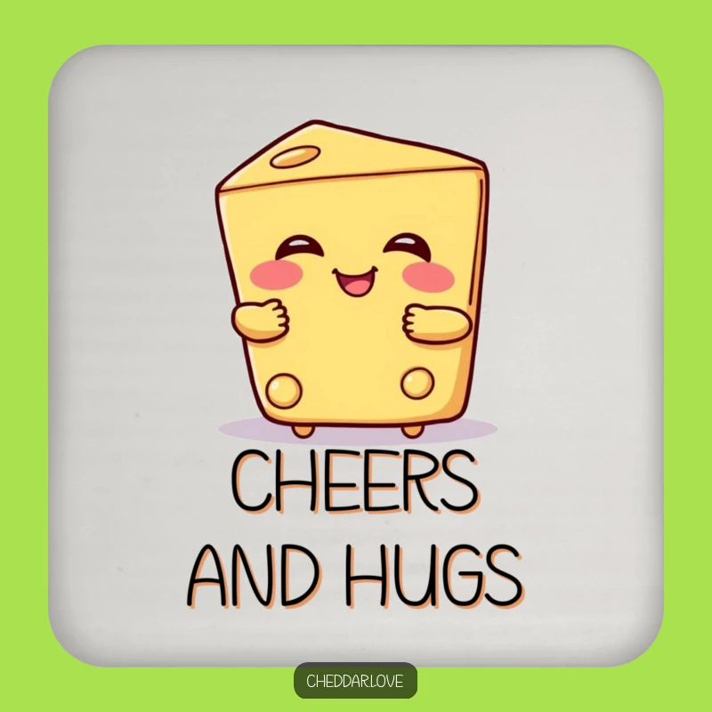 Funny Hugging Cheese Coaster: Cheesy protection, a charming and funny gift for tables!