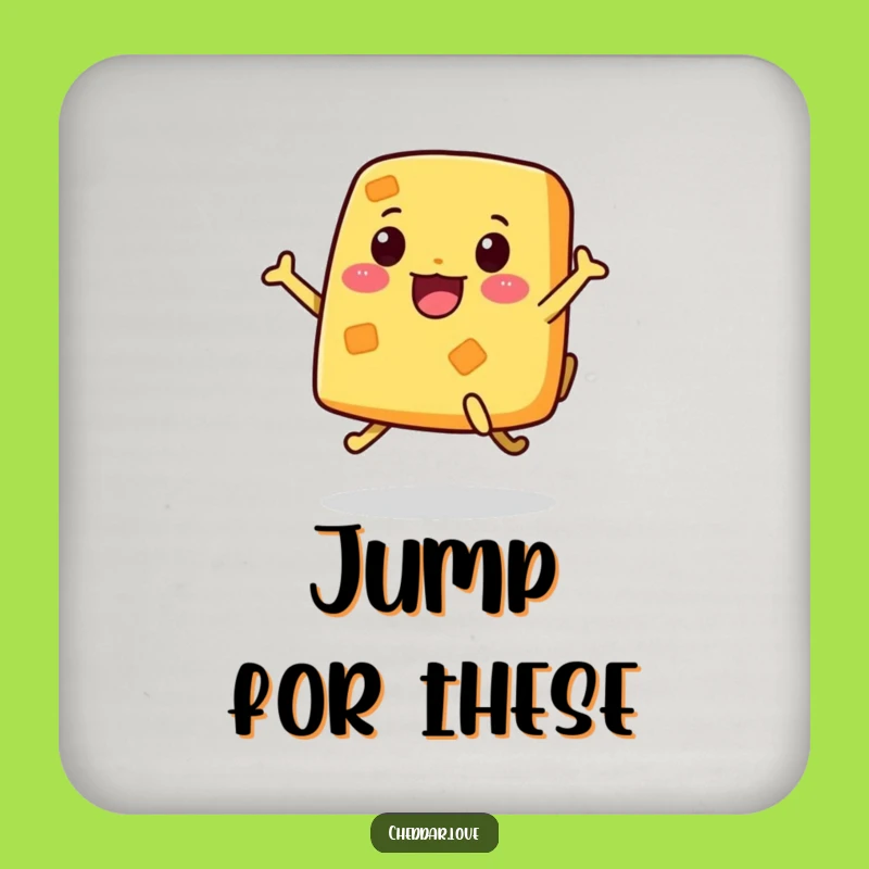 Funny Jumping Cheese Coaster: Protect Surfaces with Cheesy Fun, Ideal Humorous Party Gift!
