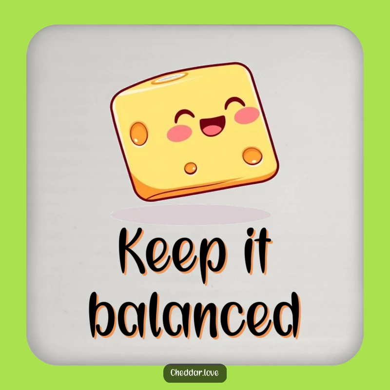Funny Balancing Cheese Block Coasters: Protect Surfaces with Cheesy Stability