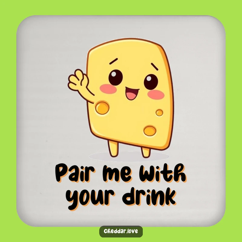 Funny Waving Cheese Wedge Coasters: Hilarious Protection for Tables