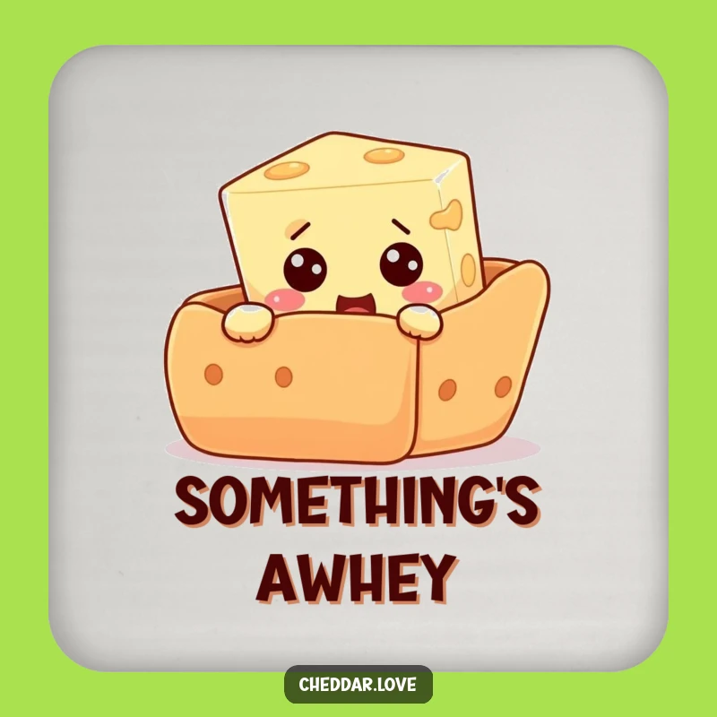 Funny Cheese Coaster: Snack Surprise Protection - Hilarious Table Decor