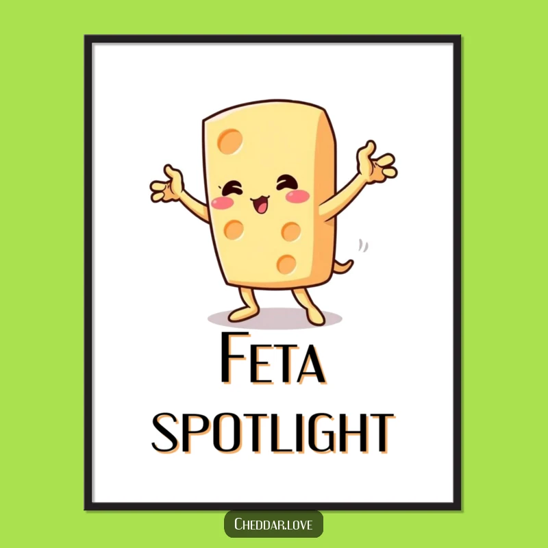 Funny Dramatic Cheese Pose Poster - Hilarious Wall Art for Cheesy Lovers!