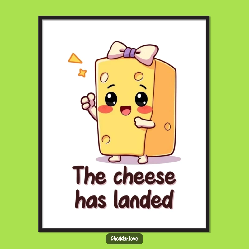 Funny Cheese Trick Star Poster: Whimsical Wall Art for Performers