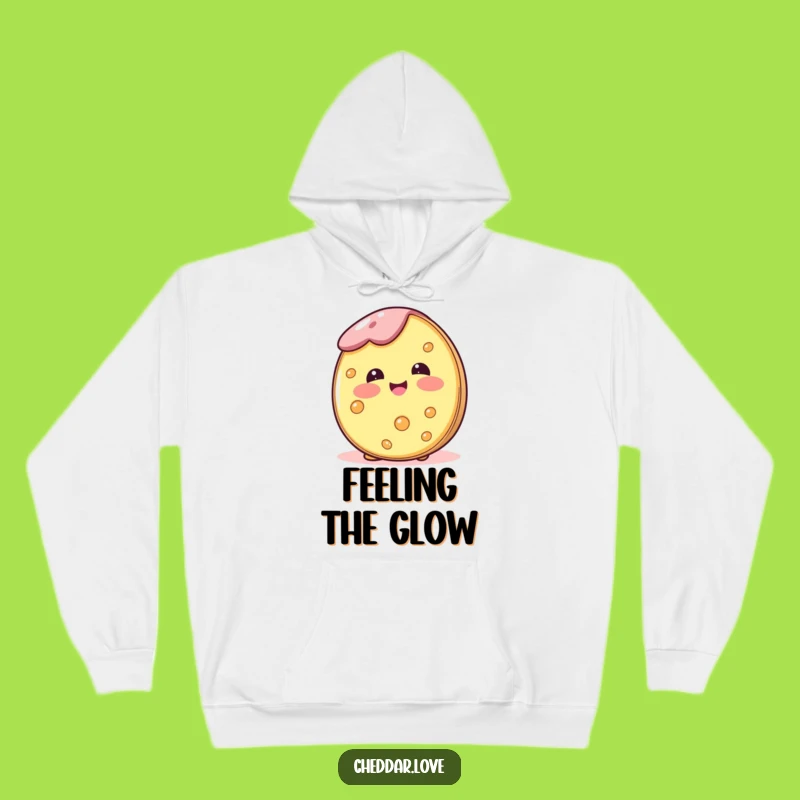 Cozy Funny Blushing Cheese Hoodie: Warmth and Sweetness Combined