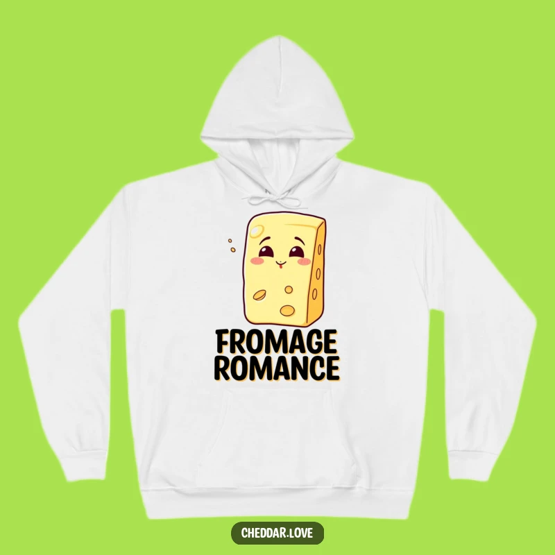 Funny Kissing Cheese Wedge Hoodie - Cozy Comfort with a Cheesy Kiss!