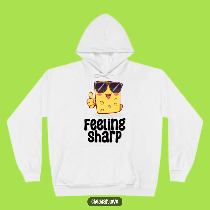 Funny Cheddar Cheese Sunglasses Thumbs Up Hoodie: Cozy Up with This Hilarious Cheesy Apparel
