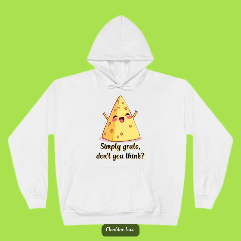Funny Wobbly Cheese Pyramid Hoodie - Cozy and Hilarious Gift for Cheese Fanatics