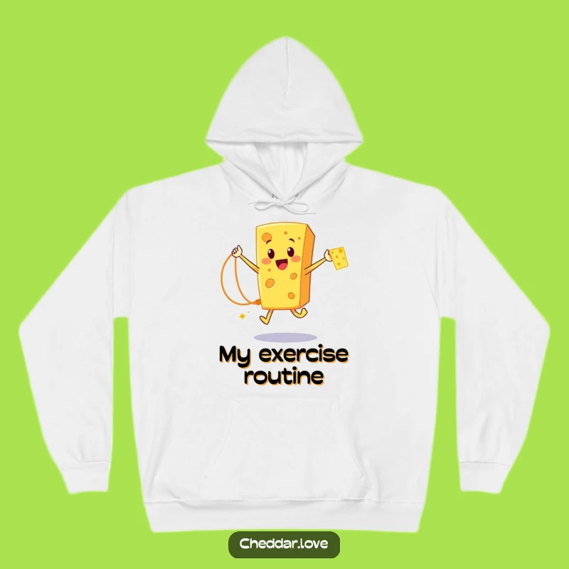 Funny Cheddar Cheese Rope Jumper Hoodie: Cozy & Hilarious Cartoon Cheese Wear