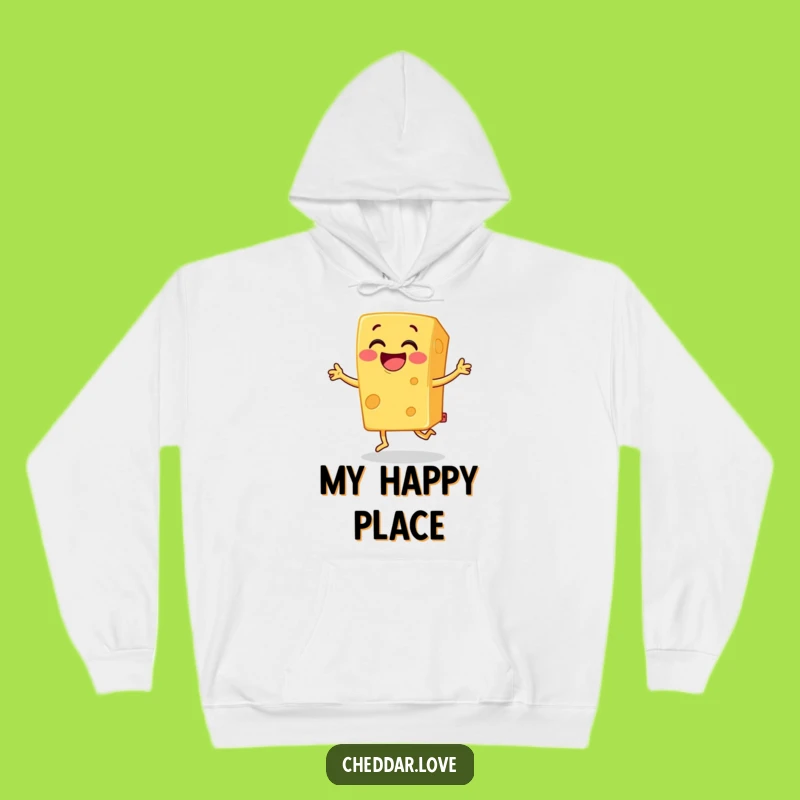 Funny Cheese Jig Hoodie: Grinning Cheddar Comfort, Cozy & Hilarious Gift!