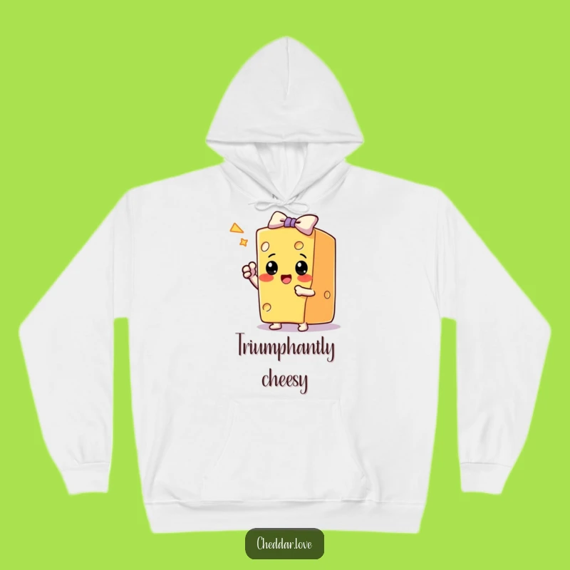 Cozy Funny Cheese Trick Star Hoodie: Warm and Hilarious Gift