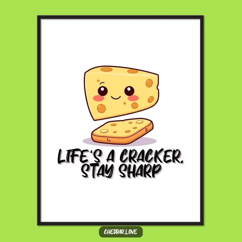 Free Printable Wall Art: Cheesy Balance Humorous Downloadable Art