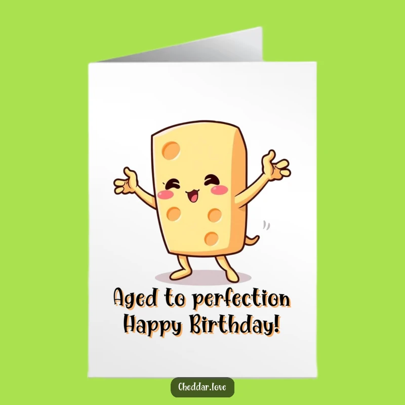 Free Printable Birthday Card: Dramatic Cheese Pose - Funny Downloadable Gift