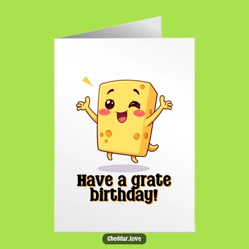 Free Printable Birthday Card: Dancing Cheese, Hilarious Birthday Fun!