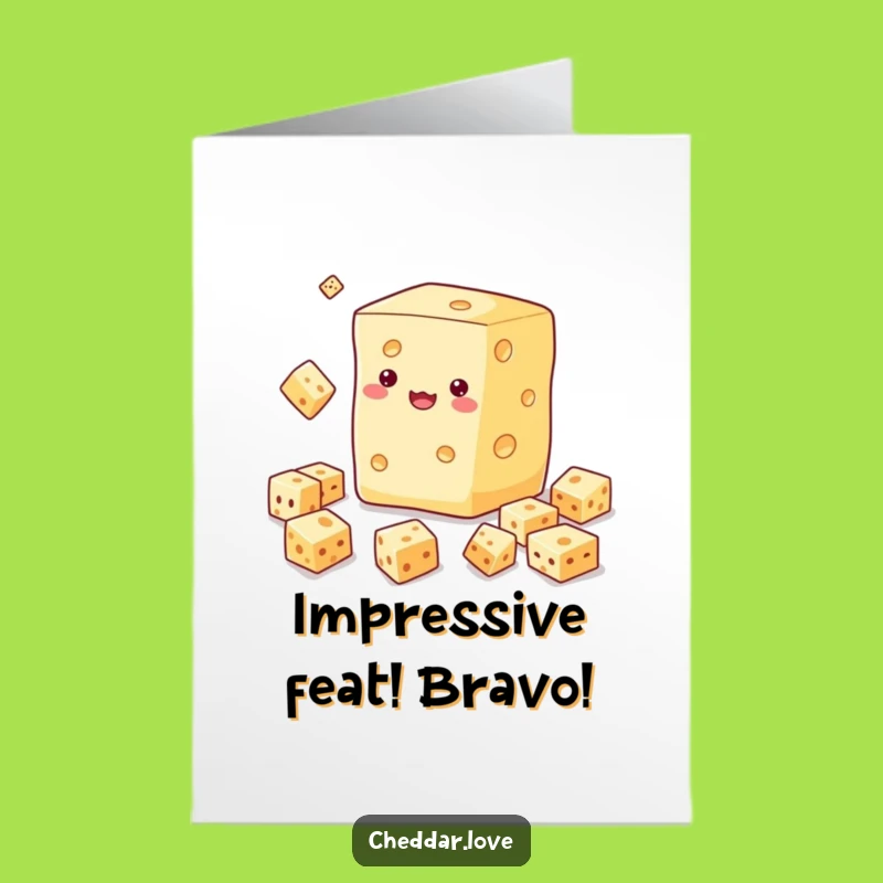 Hilarious Free Printable Congrats Card: Juggling Cheese - DIY Downloadable!